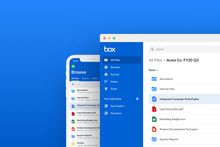 Box app on desktop and phone